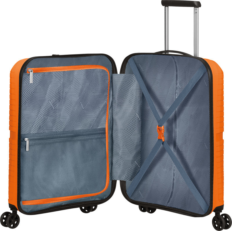 American Tourister Handgepäck-Trolley Handgepäck – 4 Doppelrollen, mit TSA, Mango Orange, 40 × 50 × 20 cm