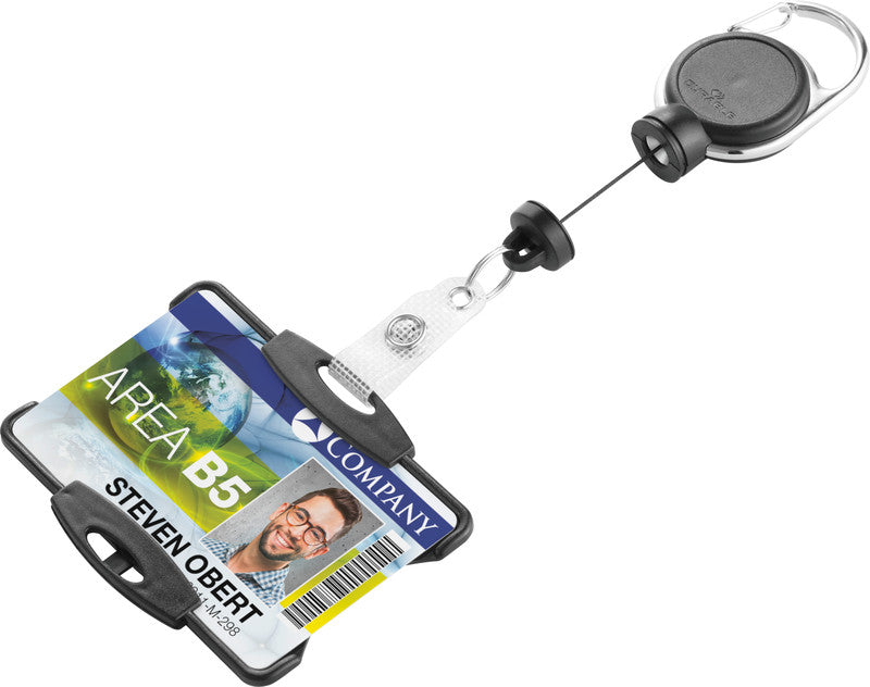 Durable Ausweishalter – 87 × 54 mm, transparent, für 1 Betriebs-/Sicherheitsausweis