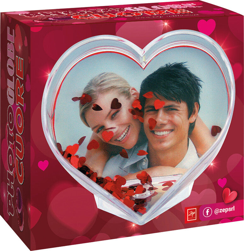 ZEP Fotokugel Cuore (Herzform), transparent, Kunststoff, 10 × 9 × 5 cm