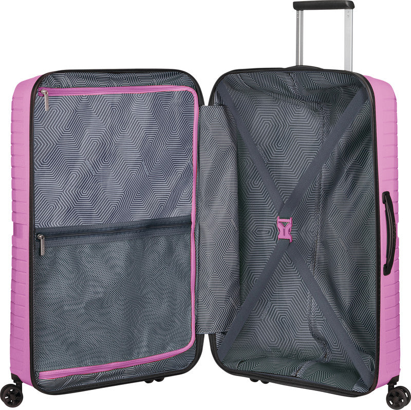 American Tourister Trolley Airconic – 101 l, PP, 4 Doppelrollen, mit TSA, Pink Lemonade, 49 × 77 × 31 cm