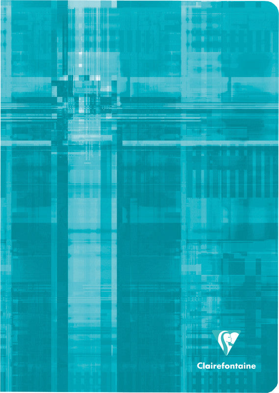 Clairefontaine Notizheft, A4, liniert, Klammerheftung, 120 Seiten, 90 g/m² – farbig sortiert