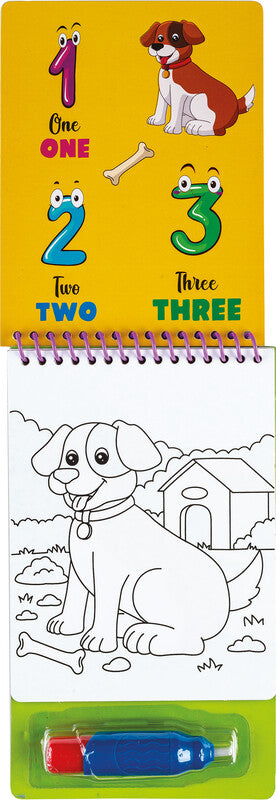 Centrum Bauernhof Malbuch – 13,7 × 18,3 cm – 4 Seiten, Spiralbindung, mit Zahlen 1–10