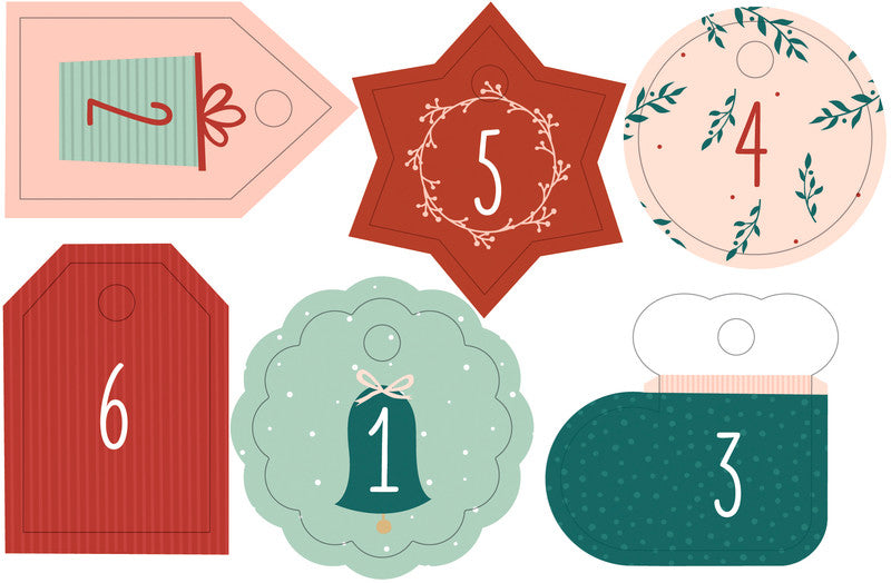 Folia Adventskalender-Set – 24 Beutel – 100 × 130 mm