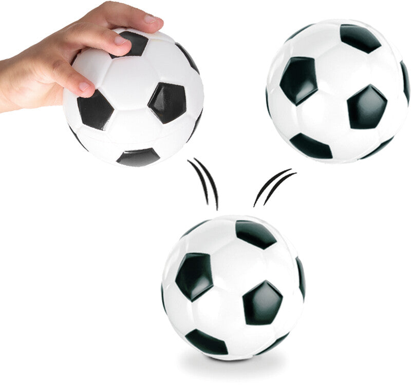 Trendhaus Fun and Jump Maxi Springball – Fussball – Ø 9,0 cm – 1 Stück – Kunststoff – mehrfarbig