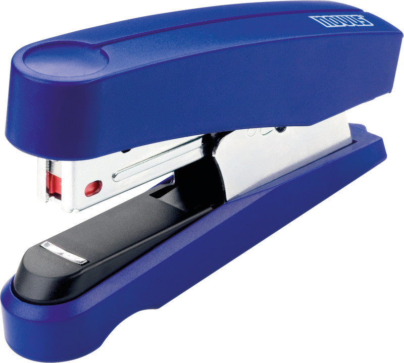 Novus B10 FC – Hefter, 20 Blatt, für Nr. 10, Flat-Clinch, Einlegetiefe 38 mm, Blau