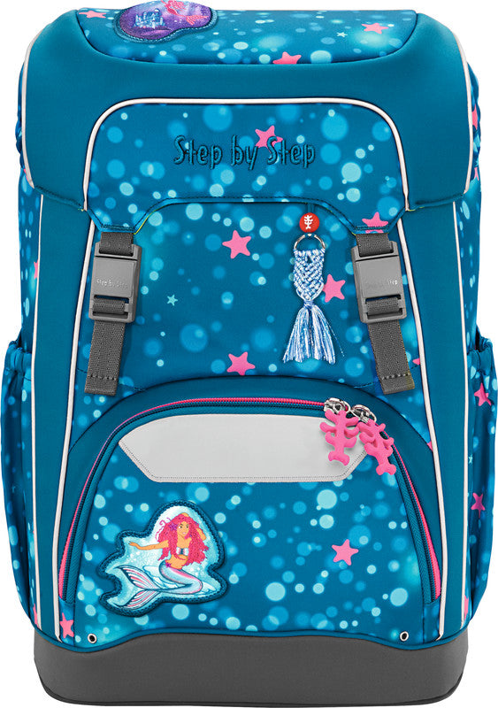 Step by Step Schulrucksack-Set Giant – 5-teilig – Mermaid Lola – 28 × 44 × 21 cm – recycelte Materialien