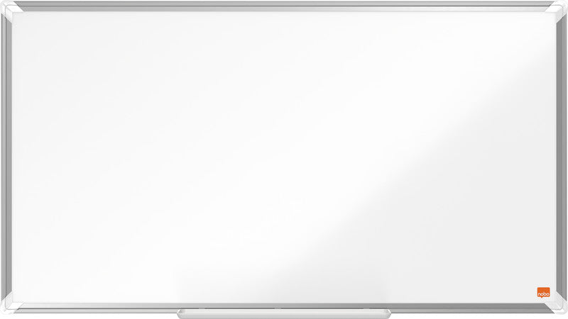 Nobo Whiteboard – 90 × 51 cm, Stahl, magnetisch, Aluminiumrahmen, inkl. Stifteablage, Montagesatz