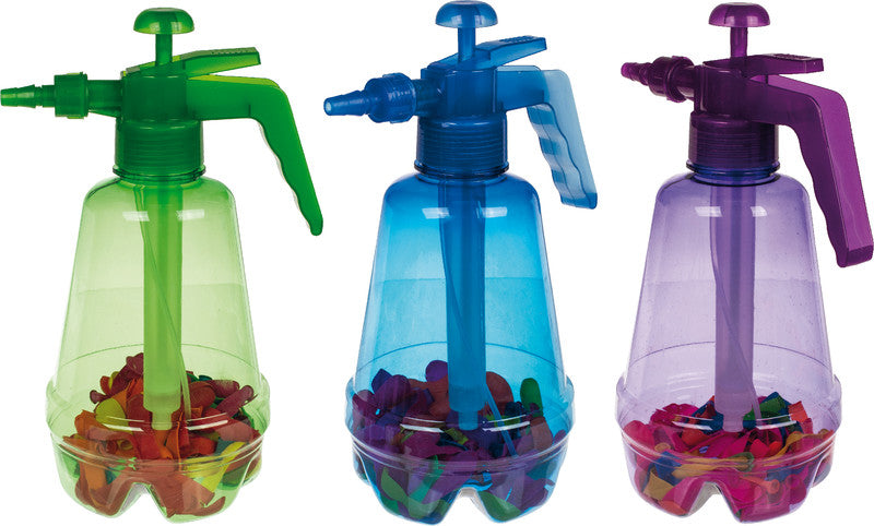 Out oft the blue Out of the Blue Wasserballonpumpe – 100 Wasserballons, Kunststoff, farbig