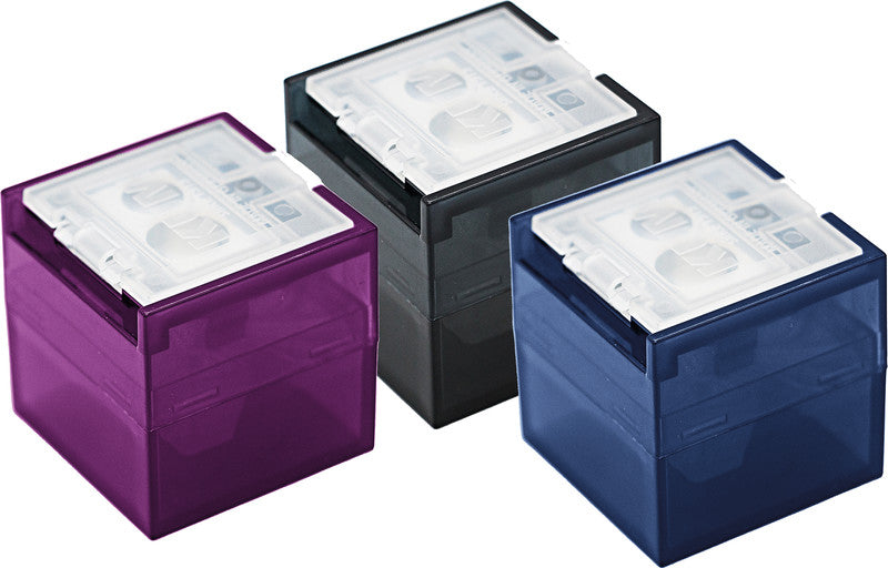 Kum Spitzer – manuell, 2-Loch, mit Behälter, für Ø 8 & 11 mm, Magnesium, assortiert, Cub3 M2 Mellow