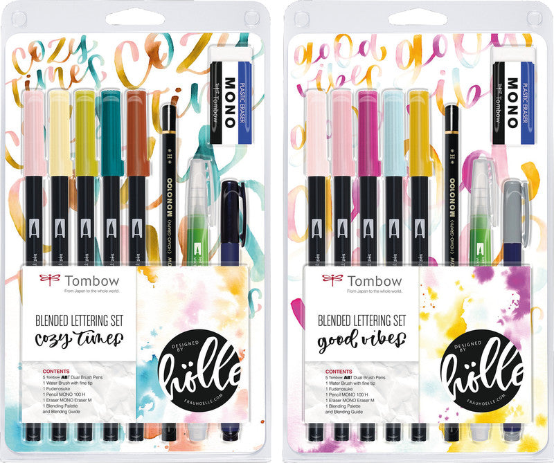 Tombow Bastelset Blended Lettering Cozy Times – 5 ABT Dual Brush Pens, 10-teilig