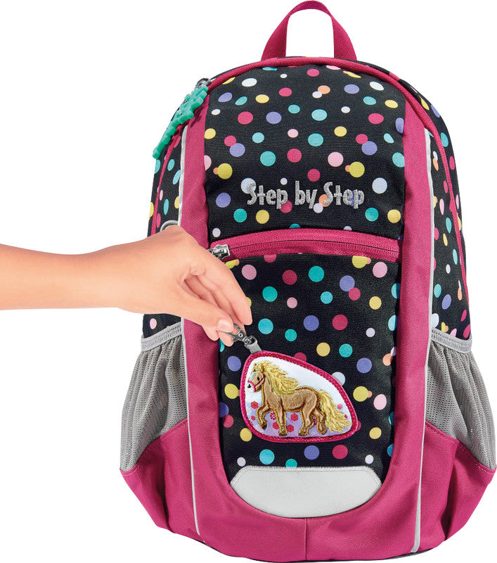 Step by Step Kindergartenrucksack MAXI – 2-teilig – Pony Lotta – 24 × 34 × 15 cm – Recycelte Materialien