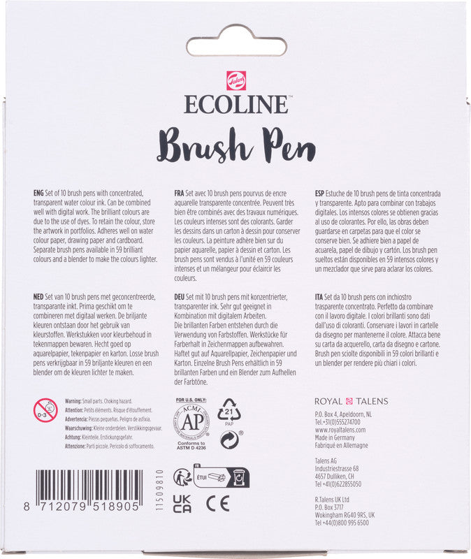 Talens ecoline Filzstifte Galaxie, 10 Farben