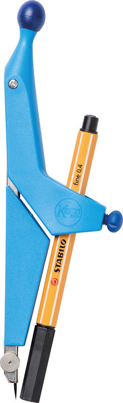Kern krea Wandtafel-Zirkel – Schenkellänge 15 cm, für Bleistift, Kugelschreiber, Faserschreiber u. a.