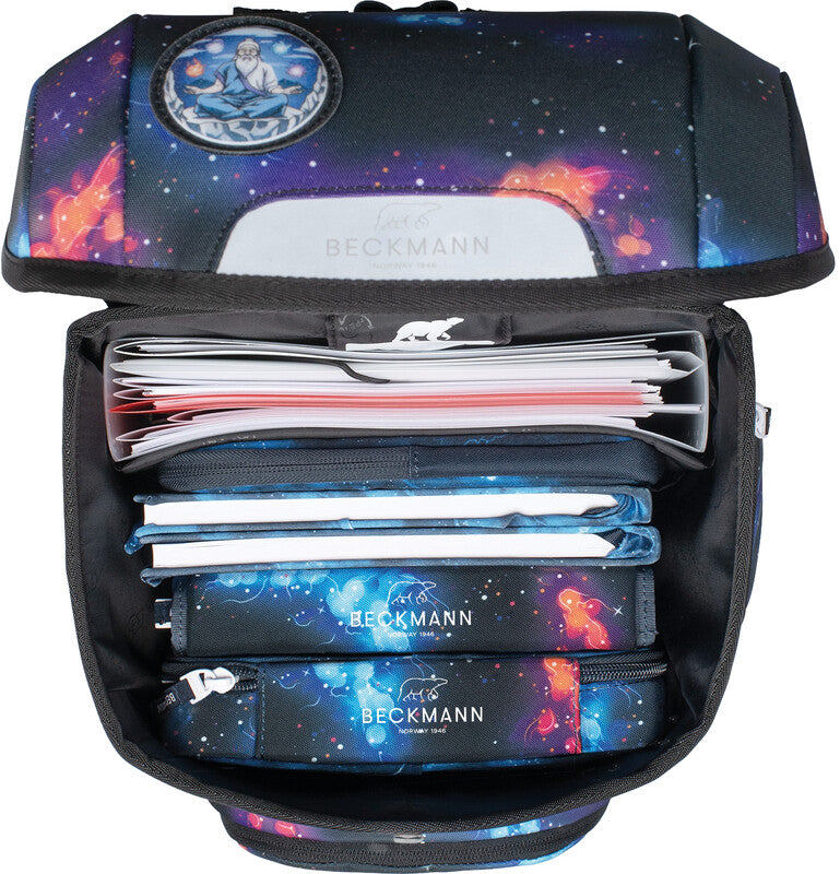Beckmann Schulrucksack Plus Air – Ninja Elements – 20 l – 28,0×40,5×23,0 cm – recycelte Materialien