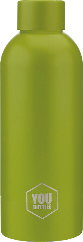 Youbottles Trinkflasche Dual – 5 dl – Edelstahl, isoliert, Schraubverschluss, auslaufsicher – Pastel Leaf