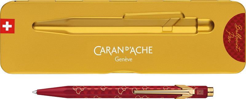 Caran d-Ache Caran d'Ache Kugelschreiber – Granatrot, Seidenmatt, Aluminium