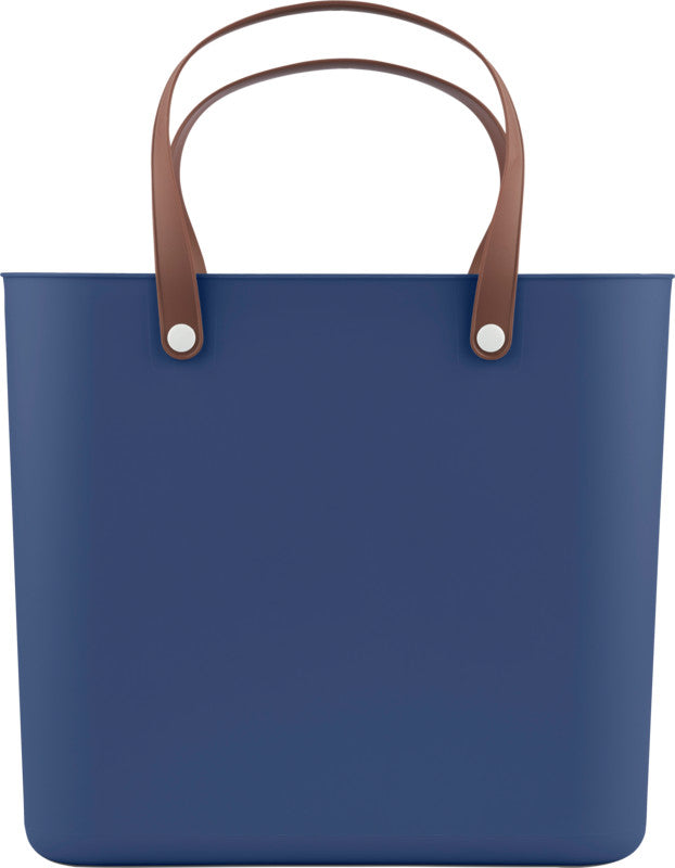 Rotho Einkaufstasche Multibag Style Albula – 25 l – 40 × 43 × 23,5 cm – Kunststoff – Dunkelblau Iris