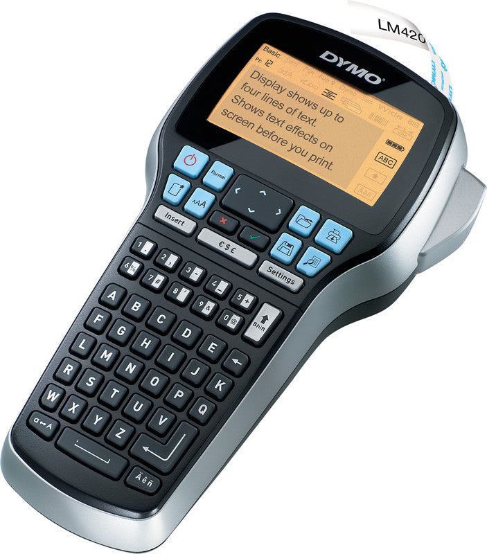 DYMO LabelManager 420P – Beschriftungsgerät für D1-Bänder 6–19 mm, USB, Lithium-Ionen-Akku