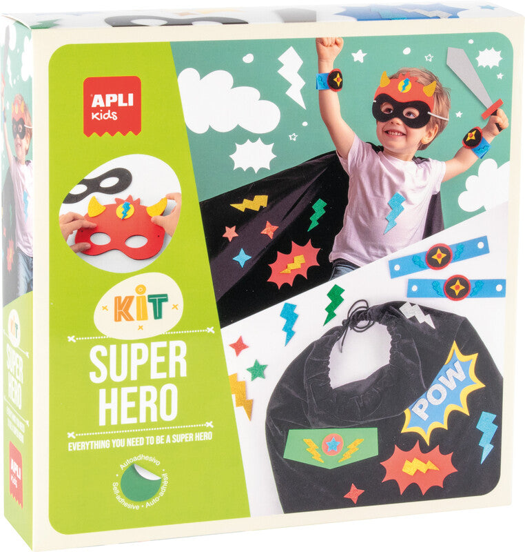 APLI Kids – Bastelset Kostüm – Superheld – ab 3 Jahren – 250 × 250 × 60 mm