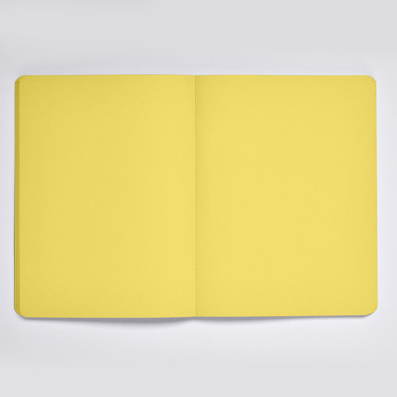 nuuna Notizbuch A5, 176 Seiten – hellgelb