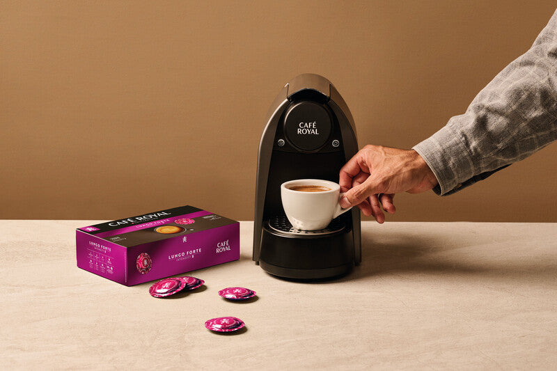 Café Royal Kaffeepads Lungo Forte – für Nespresso Professional & Café Royal Professional – Intensität 8 – 50 Stk.