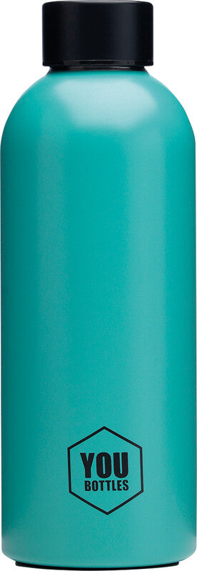 Youbottles Trinkflasche Dual – 5 dl – Edelstahl, isoliert, Schraubverschluss – Monochrome Blau