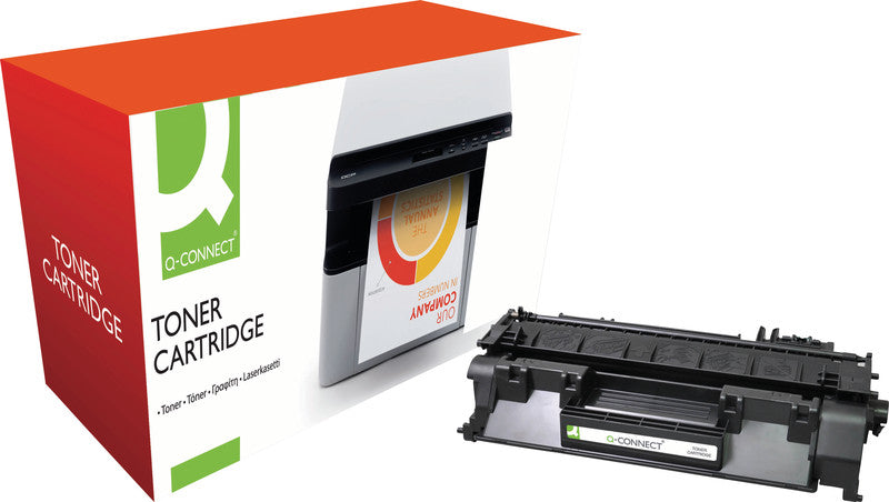 Q-Connect – Toner CE505A – Schwarz, 2300 Seiten