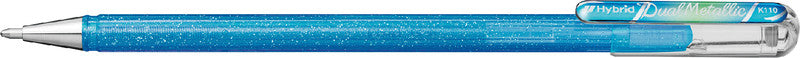 Pentel Gelschreiber 7er Etui – 7 Farben, 1 mm, für dunkles Papier, Kappe