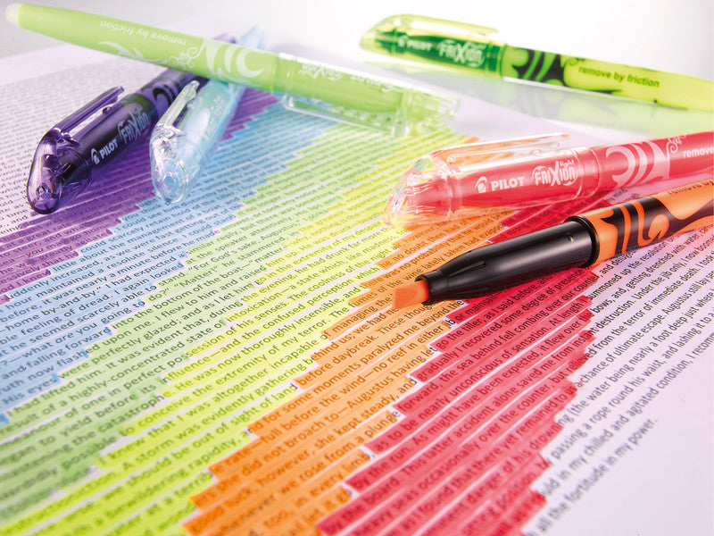 Pilot FriXion Light Textmarker Gelb – Keilspitze, 3,3 mm, radierbar