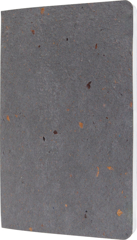 Sigel Notizheft, 140 × 200 mm, kariert, Fadenheftung, 100 Seiten, 100 g/m² – dunkelgrau