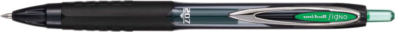 Uni-Ball Signo 207 ECO – Tintenroller, dokumentenecht, Druckmechanik, 0,4 mm, grün, für Linkshänder