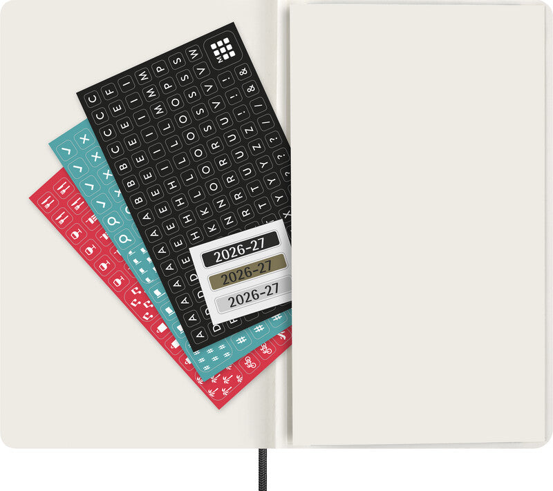 Moleskine Soft Cover Schüleragenda – 1 Woche/1 Seite, gebunden, 13 × 21 cm, 18 Monate Jul–Dez, 2026/2027, FSC