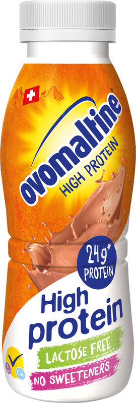 Ovomaltine Milchmischgetränk UHT – laktosefrei – Malz – 24 g Protein – kein Zuckerzusatz – 0,33 l