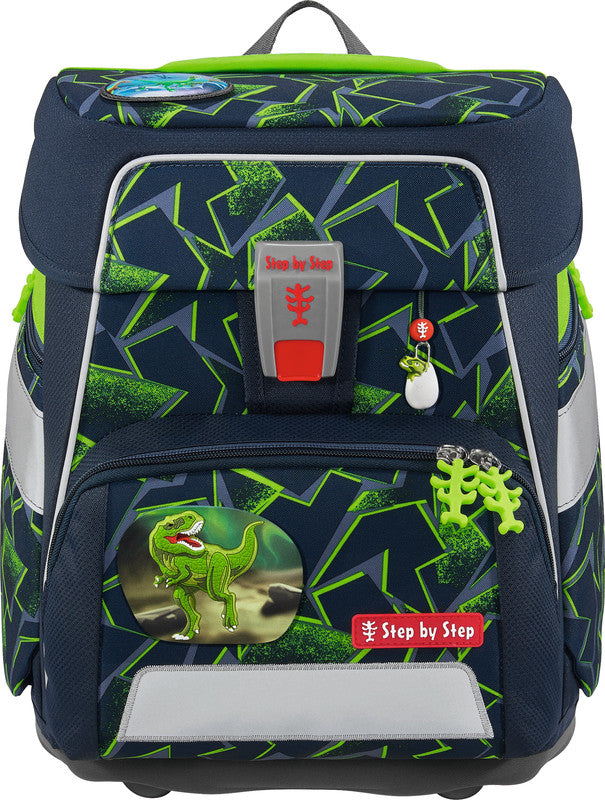 Step by Step Schulrucksack-Set Space – 5-teilig – Wild T-Rex Taro – recycelter Bestandteil