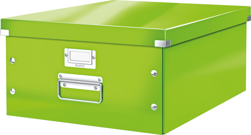 Leitz Click&Store WOW Aufbewahrungsbox B 369 × H 200 × T 482 mm – für A3, mit Tragegriff, stapelbar, grün