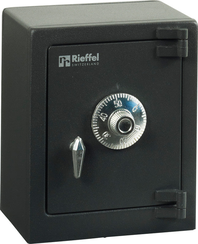Rieffel Spardose – mit Zahlenschloss, Stahl, Anthrazit, 110 × 135 × 80 mm