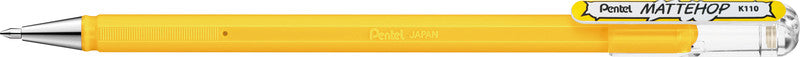 Pentel Mattehop Gelschreiber 8er Etui – 8 Farben, 0,5 mm, dokumentenecht, wasserfest, lichtbeständig, Kappe