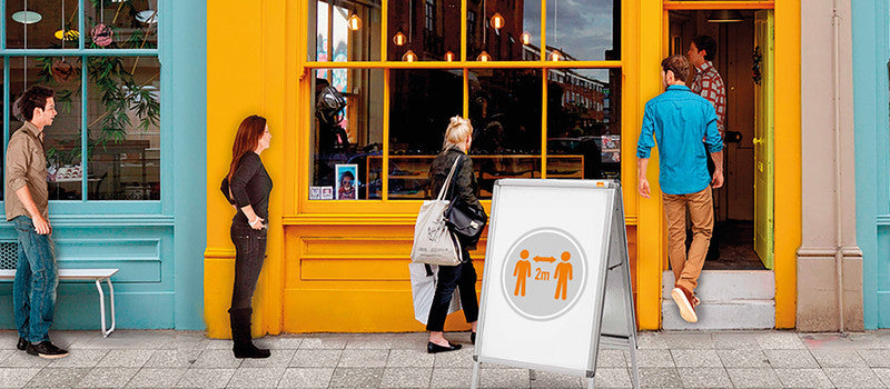 Nobo Plakatständer Premium Plus – für A0 hoch, silber, Metall/Kunststoff, 900×790×1440 mm