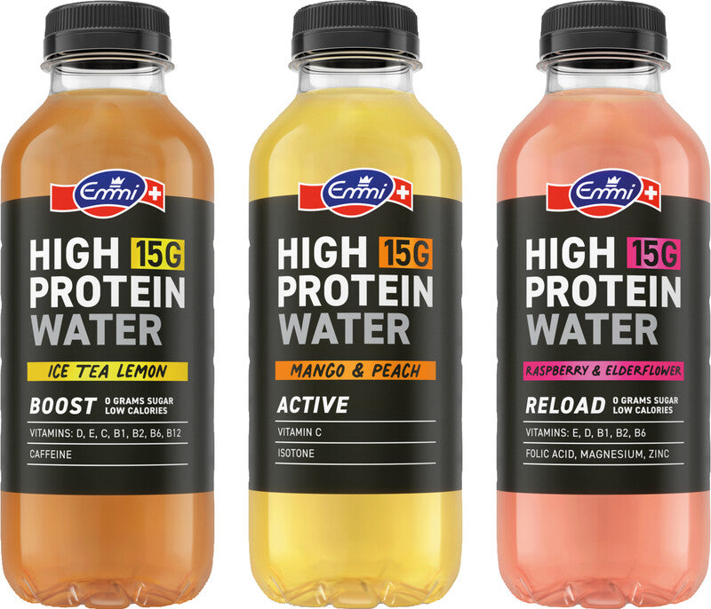 Emmi Proteinwasser Active, Mango & Pfirsich – 5 dl