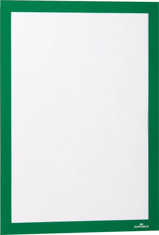 Durable Duraframe Magnetleiste – 236 × 323 mm, grün, Kunststoff, wiederablösbar