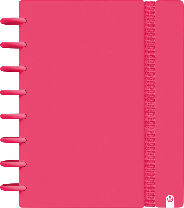 Carchivo Notizbuch Ingeniox, kariert, Spiralbindung, 80 Blatt, spezielle Perforierung, 100 g/m² – rot