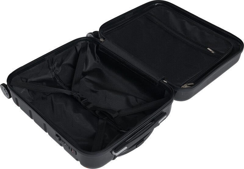 Beckmann Trolley Infinity – Hartschale PC/ABS, 4 Doppelrollen, mit TSA, Schwarz, 39 × 55 × 21 cm