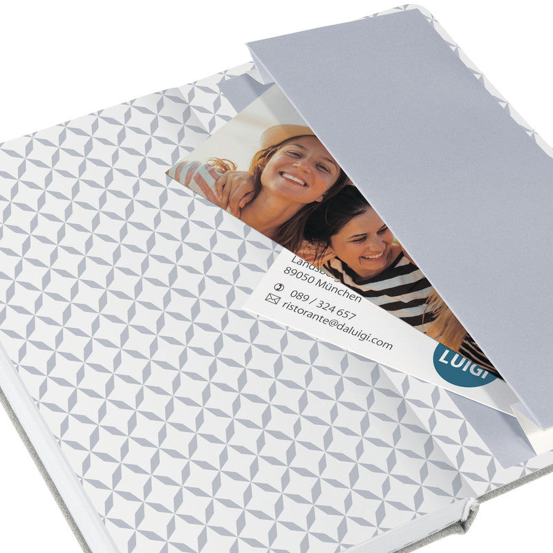 Sigel Notizbuch JOLIE Flair, A5, liniert, Fadenheftung, 174 Seiten, perforiert, 80 g/m² – hellblau