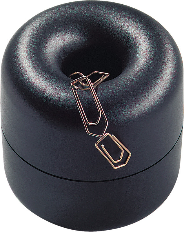 Helit Klammerspender – Kunststoff, schwarz, 70 × 70 mm