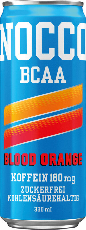NOCCO Energiegetränk Blutorange del Sol zuckerfrei mit Koffein – 3,3 dl