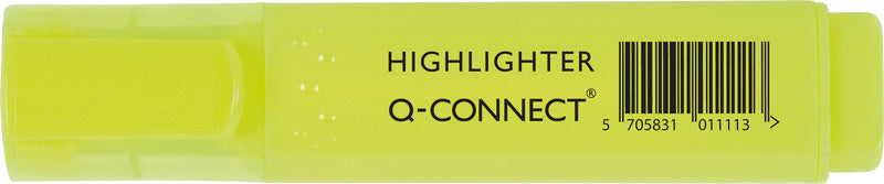 Q-CONNECT Textmarker Gelb – Keilspitze, 1–5 mm