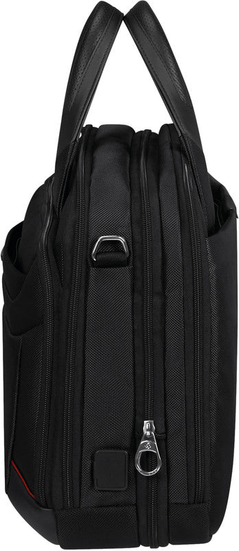 Samsonite Pro-DLX 6 Notebook-Tasche – 16/23 l, wasserabweisend, RFID-Fach, Nylon, schwarz