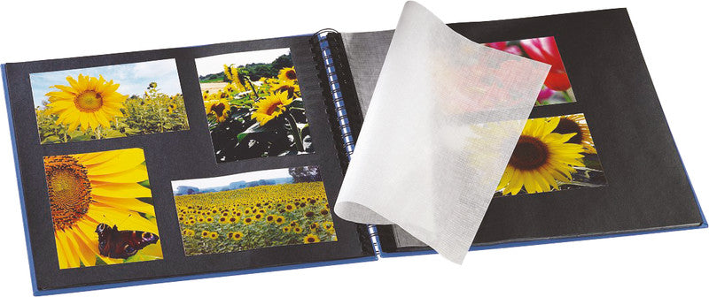 Hama Fotoalbum – Blau, mit Pergaminzwischenblättern, Papier, 280 × 240 mm