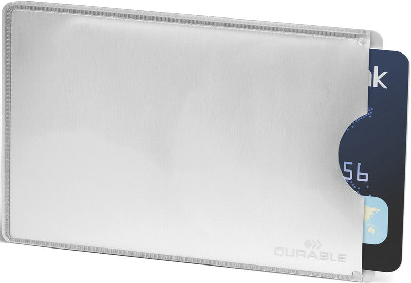 Durable Kartenhülle – Silber – 10 Stück
