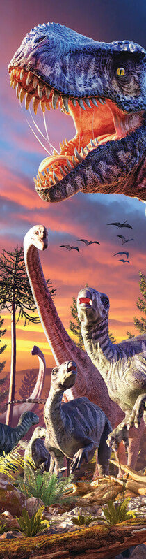 Mapcards.net Lesezeichen – T-Rex Attack, Kunststoff, 5,5 × 21,5 cm, Mehrfarbig, Einseitig Bedruckt
